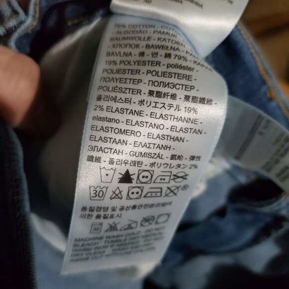 Levis Jeans Womens Size 16 Blue 505 Straight Stretch Denim Classic - Picture 3 of 13